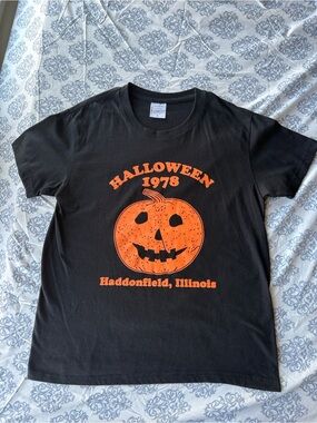 Halloween 1978 Pumpkin Graphic Tee - Black & Orange